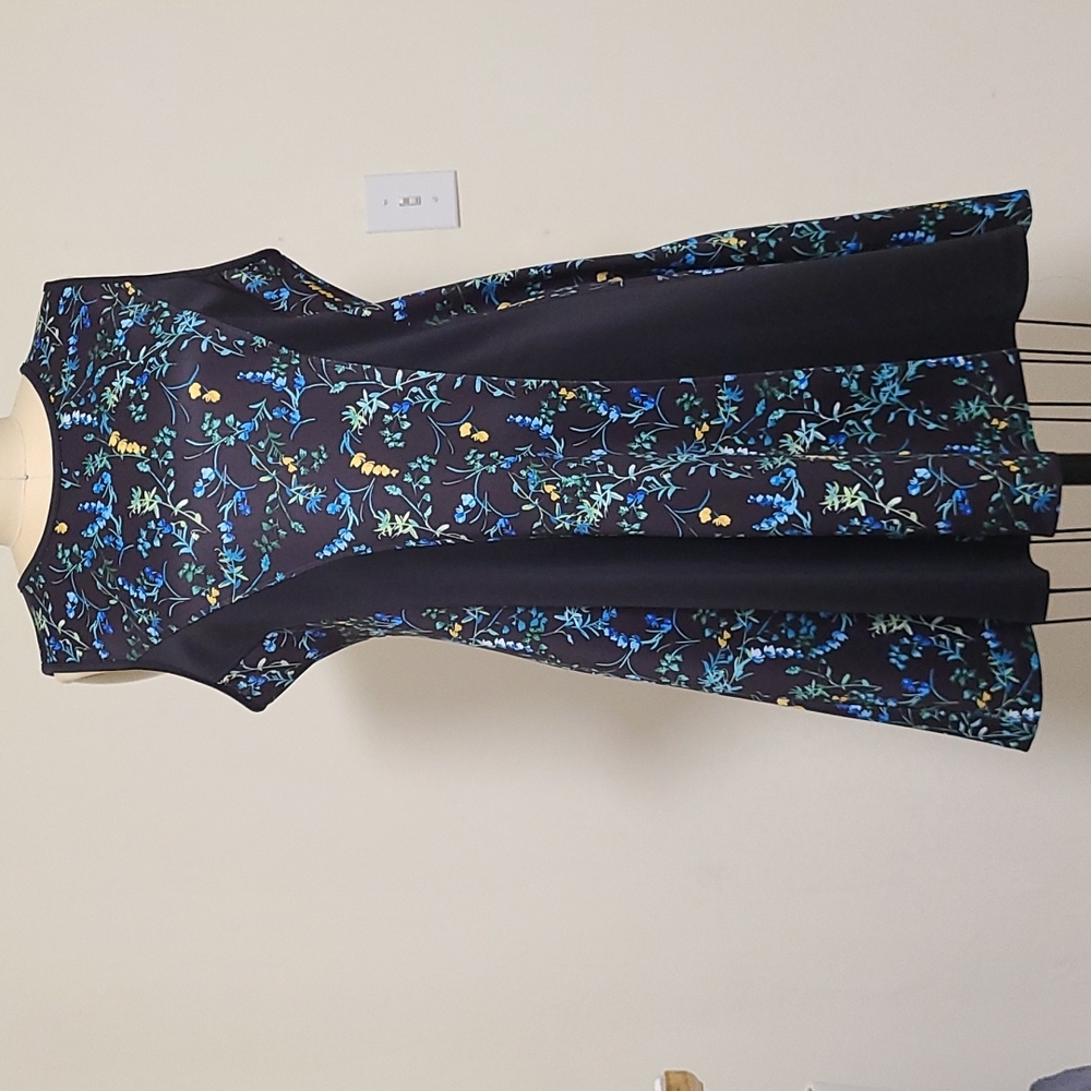DKNY fit and flare sleeveless dress